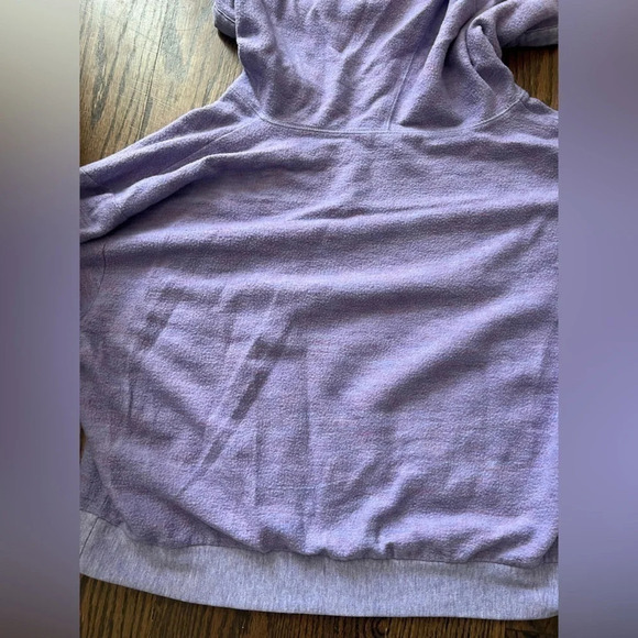 BP Cropped Hoodie Sweatshirt Athletic Sweater Purple Large - Picture 5 of 5